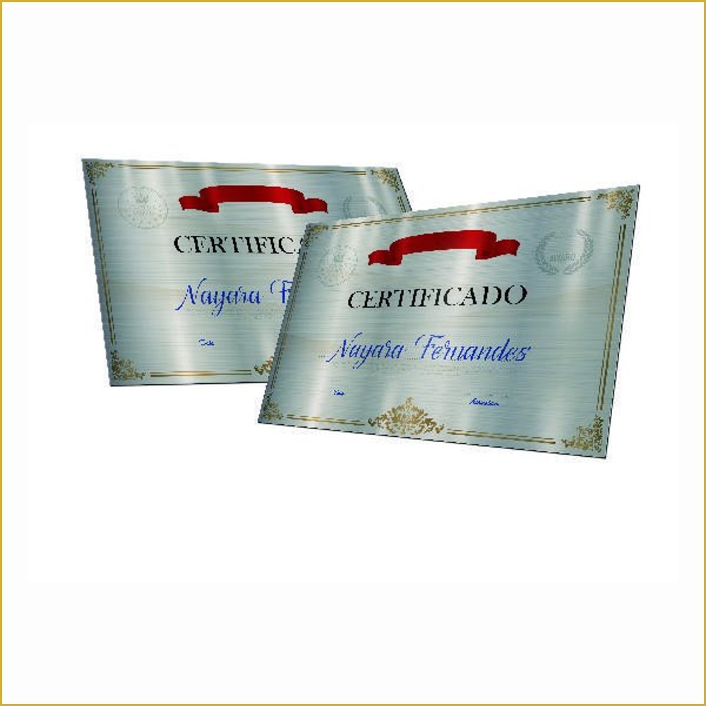 Convites — COUCHE LAMINACAO FOSCA HOT STAMPING - CONVITE - 250g — 50 x 50 — Cor 4X4 (50 unids.)