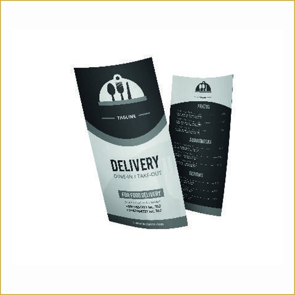 Panfletos, Flyers E Folhetos — COUCHE BRILHO - 90g — 280 x 400 — Cor 4X0