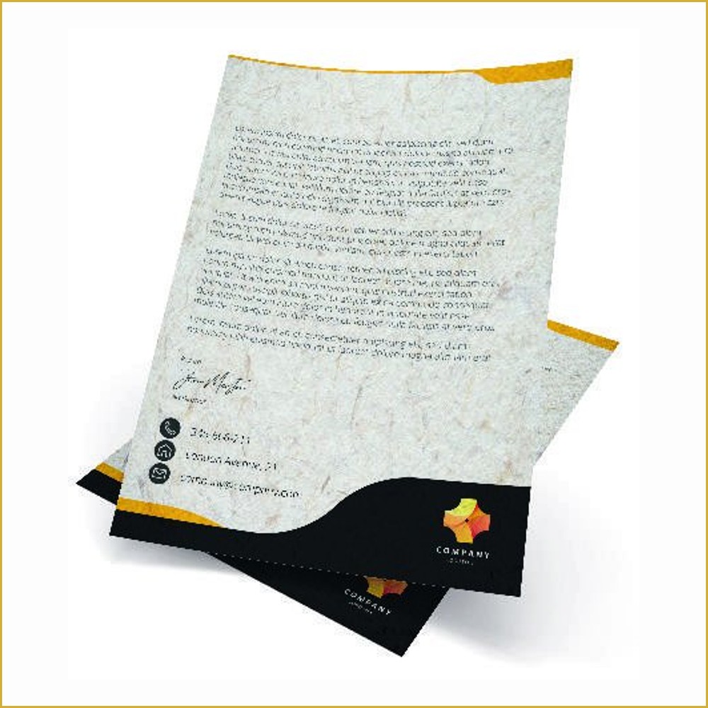 Papel Timbrado — APERGAMINHADO - 150g — 105 x 150 — Cor 4X4