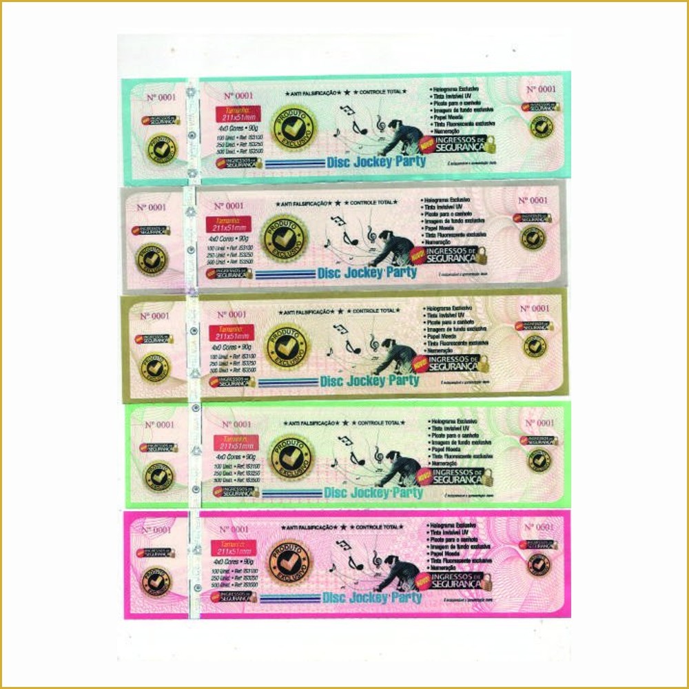 Pulseiras — CORDÕES PARA CRACHÁ - 1g — 290 x 20 — Cor 4X0 (114 unids.)