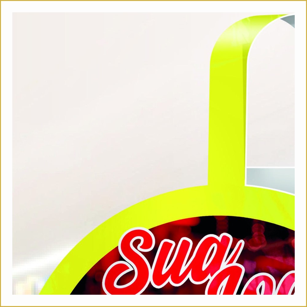 Splash Gondola — PVC BRANCO 050 - 50g — 230 x 200 — Cor 4X0 (50 unids.)
