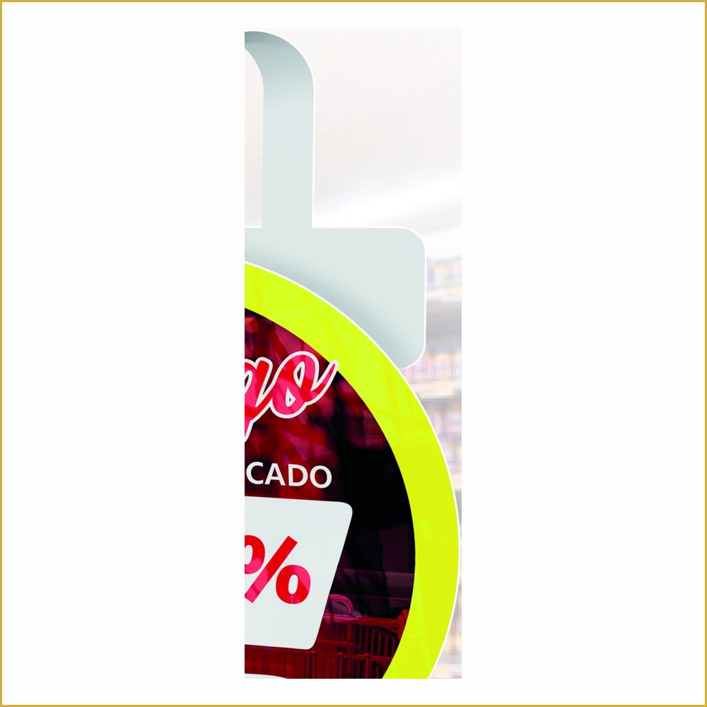 Splash Gondola — PVC BRANCO 050 - 50g — 280 x 230 — Cor 4X0 (50 unids.)