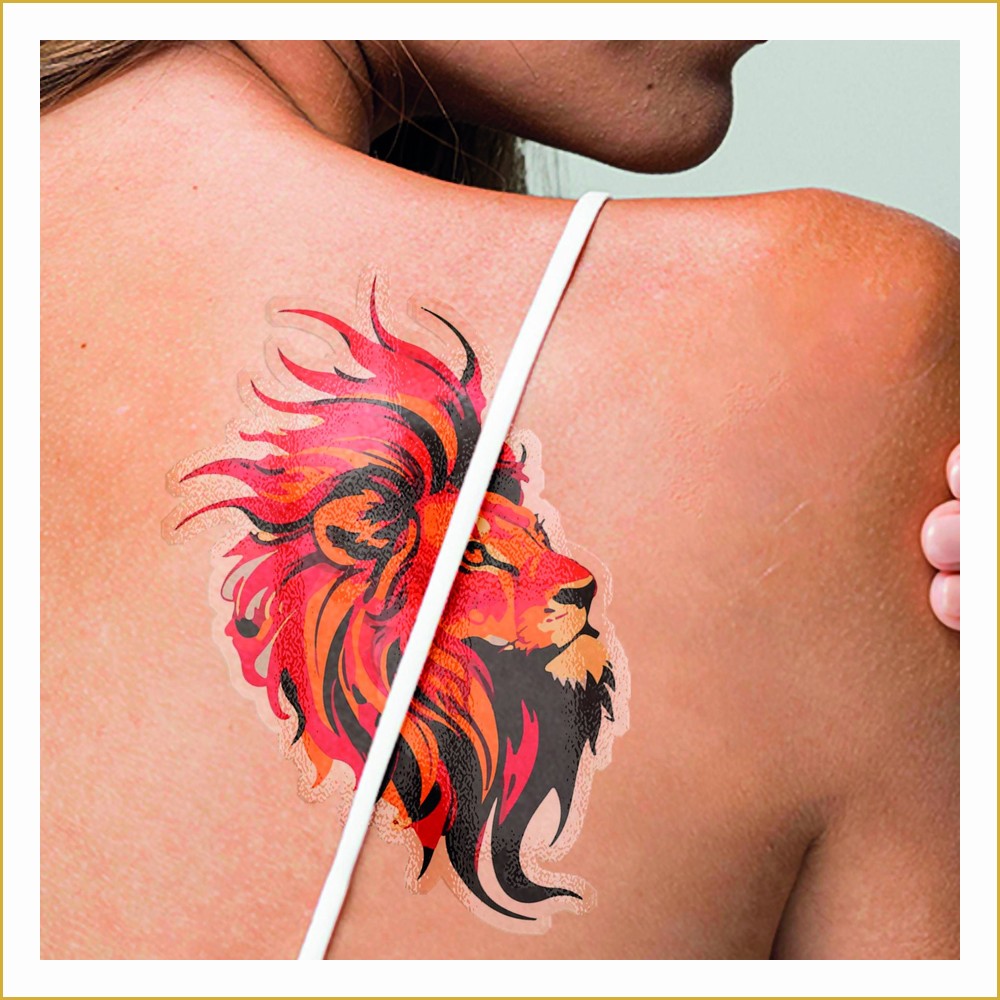 Tatuagem Temporária Personalizada — TRANSFER THE MAGIC TOUCH - TATUAGEM TEMPORÁRIA - 110g — 50 x 50 — Cor 4X0
