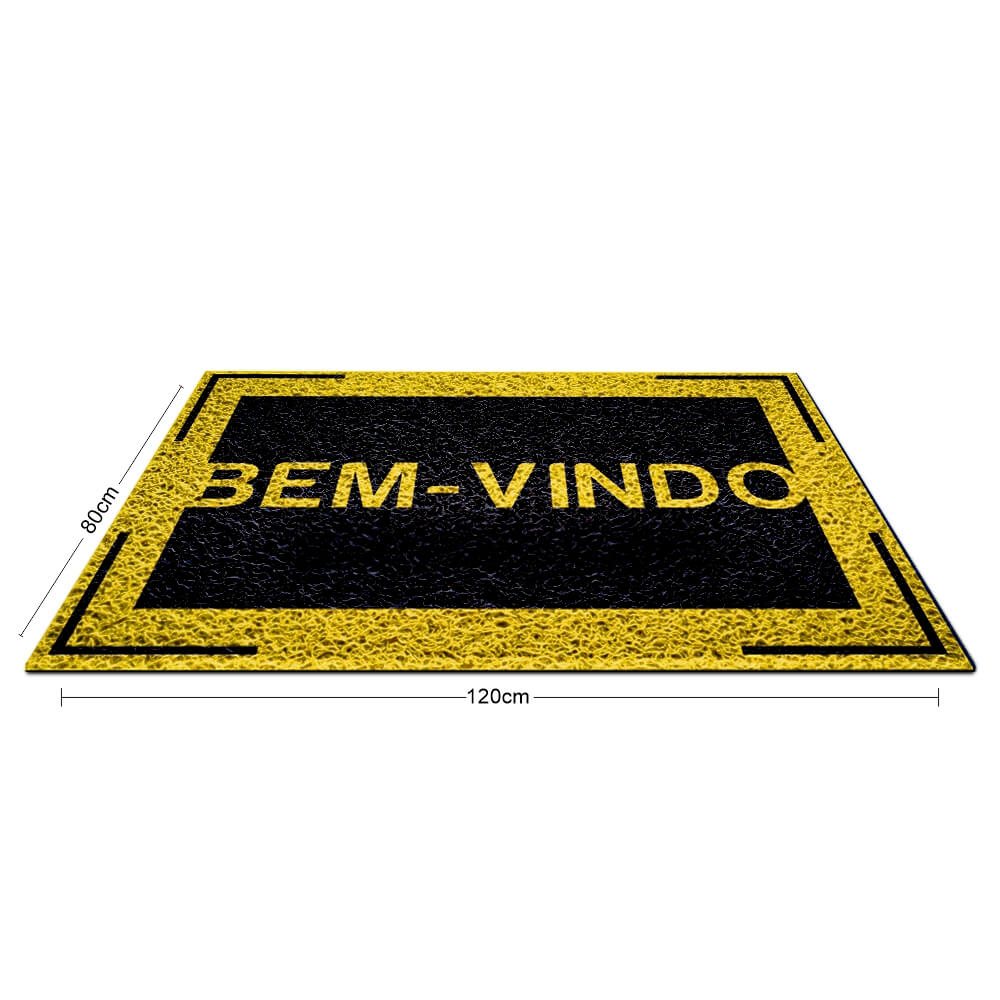 [TAPCA4] Tapetes e capachos — Tapete capacho — PVC vinílico (Amarelo · 1200x800mm · Impressão 4×0 · TAPCA4)
