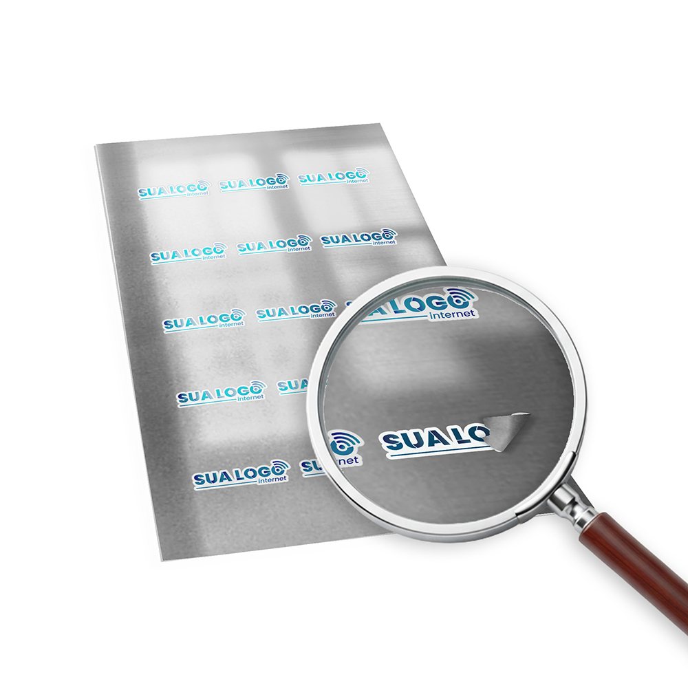 [ADVC5M] Adesivos — Folha 330x480mm — Metalizado com tinta branca (Impressão 4×0 · 05 un. · 330 x 480 · ADVC5M)