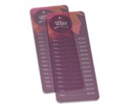 Cardapios — Cardapios personalizados — PVC — PVC 030mm translucido — Tinta branca