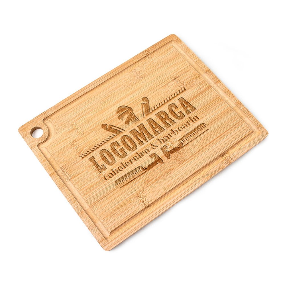[GIFT2792] Kit churrasco — Tabua de corte com canaleta (Impressão 1×0 · 05 un. · 280 x 222 · GIFT2792)