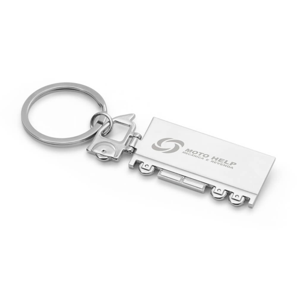 Abridores e chaveiros — Chaveiro gravacao a laser — Metal — Modelo caminhao