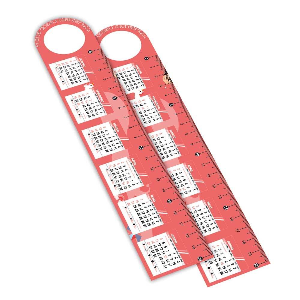 [RPVC1BC5] Reguas — PVC 050mm premium — Branco — Retangular com furo (20cm · Impressão 4×0 · 09 un. · 250 x 50 · RPVC1BC5)