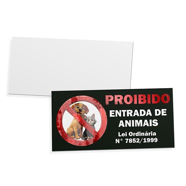 Placas — Placa de ps — Psai 2mm — Verniz localizado — 200x100mm