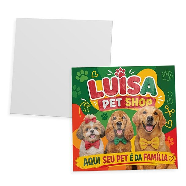 Placas — Placa de ps — Psai 2mm — Verniz localizado — Tamanho personalizado