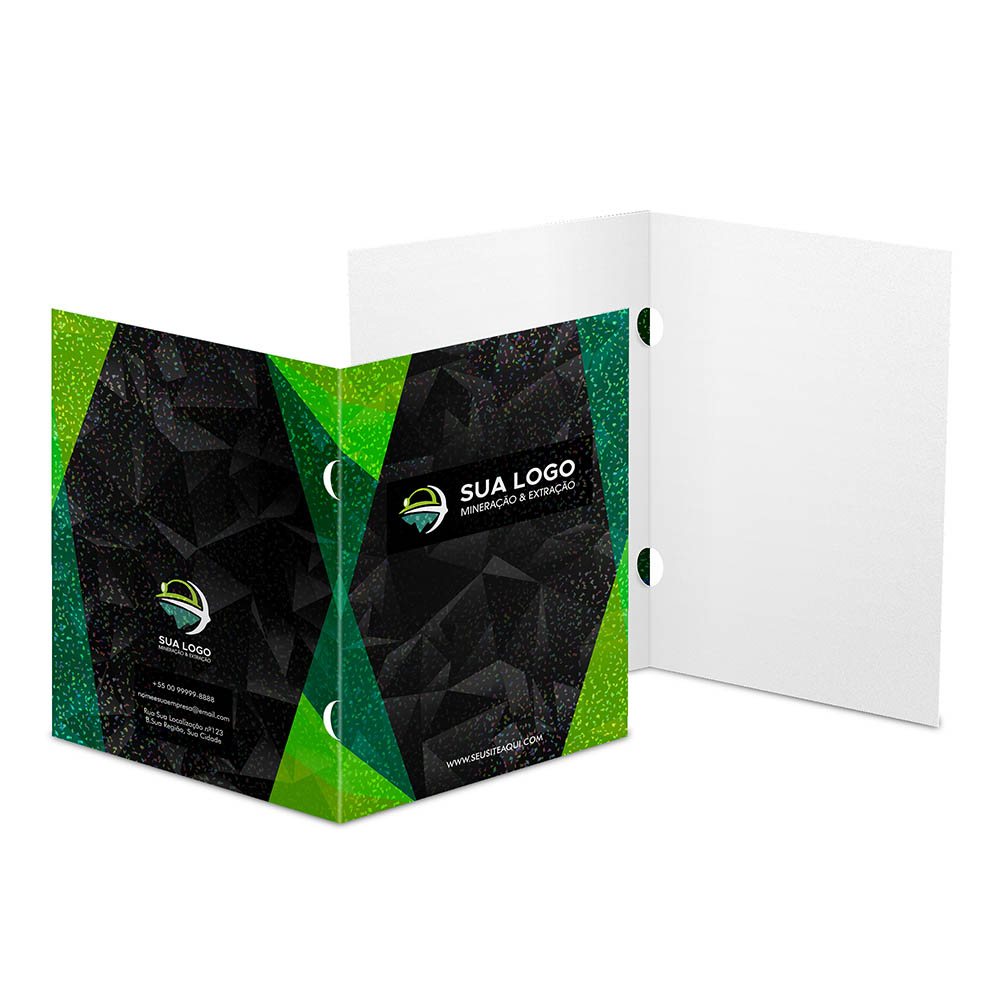 Pastas — Couche 300g — Orelha — Lam holografica frente