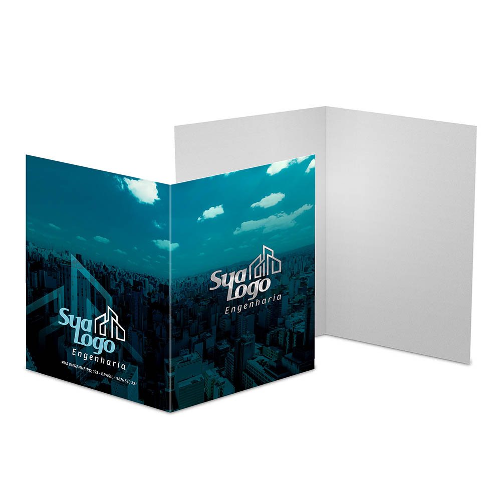 Pastas — Couche 300g — Vinco — Lam fosca frente e hotstamping frente