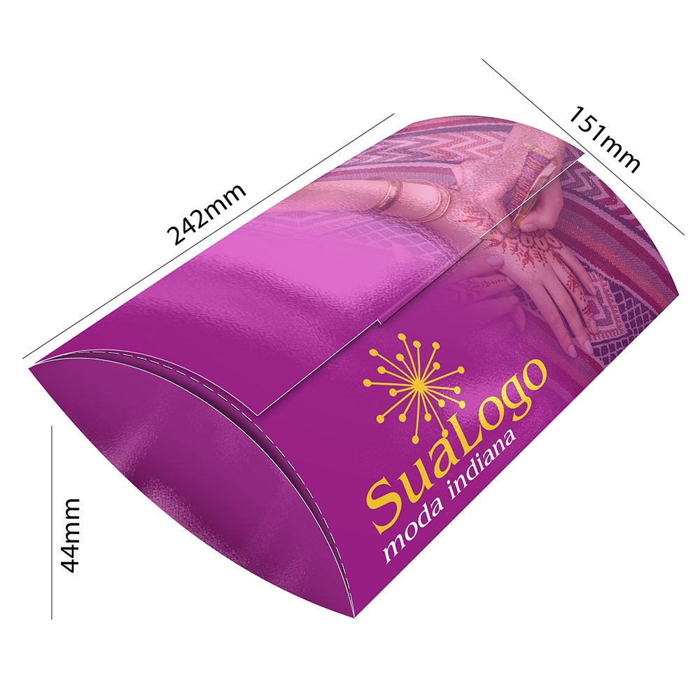 [CR274025] Caixas e embalagens — Caixas personalizadas — Caixa para roupas (Supremo 255g · Verniz UV total frente · Impressão 4×0 · 25 un. · 450 x 294 · CR274025)