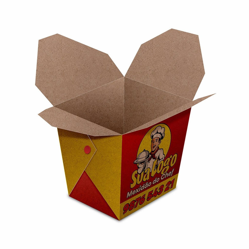 [CDKB3] Delivery — Embalagens para delivery — Kraft 250g — Almoco — Pequena (Impressão 4×0 · 100 un. · 480 x 330 · CDKB3)