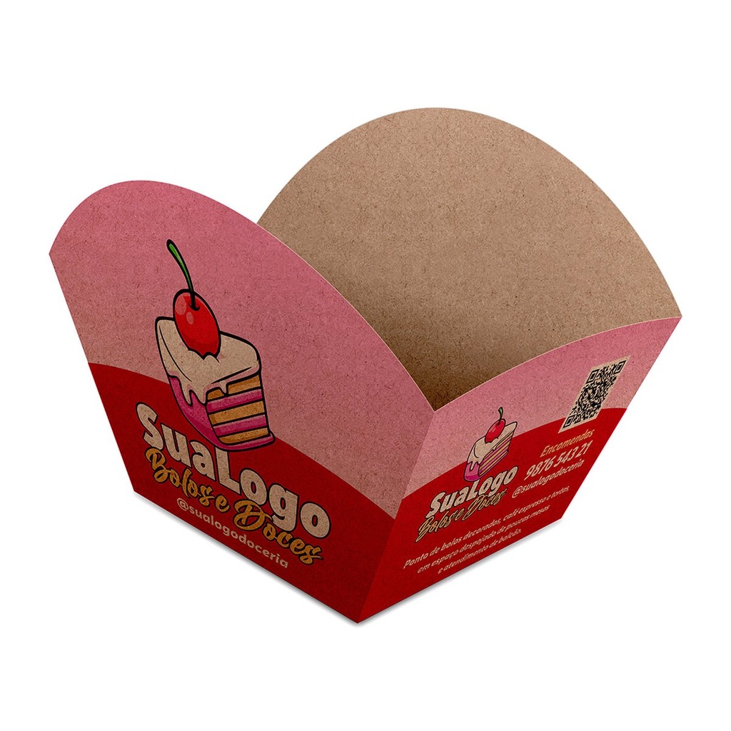 [CDKB15] Delivery — Embalagens para delivery — Kraft 250g — Bolos e doces — Laminacao interna (Impressão 4×0 · 100 un. · 235 x 205 · CDKB15)
