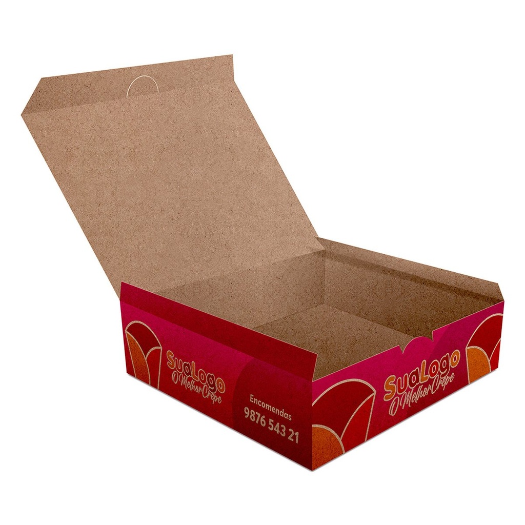 Delivery — Embalagens para delivery — Kraft 250g — Crepes — Laminacao interna