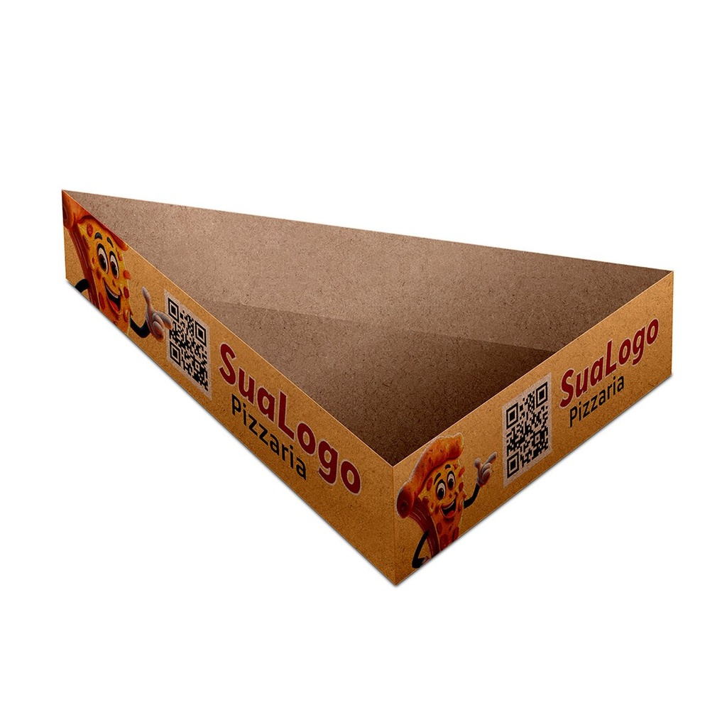 [CDKB67] Delivery — Embalagens para delivery — Kraft 250g — Pizza pedaco (Pizza para balcao · Impressão 4×0 · 100 un. · 155 x 205 · CDKB67)