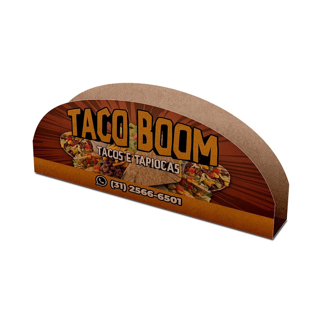 [CDKB47] Delivery — Embalagens para delivery — Kraft 250g — Tapioca e taco — Laminacao interna (Impressão 4×0 · 100 un. · 245 x 170 · CDKB47)