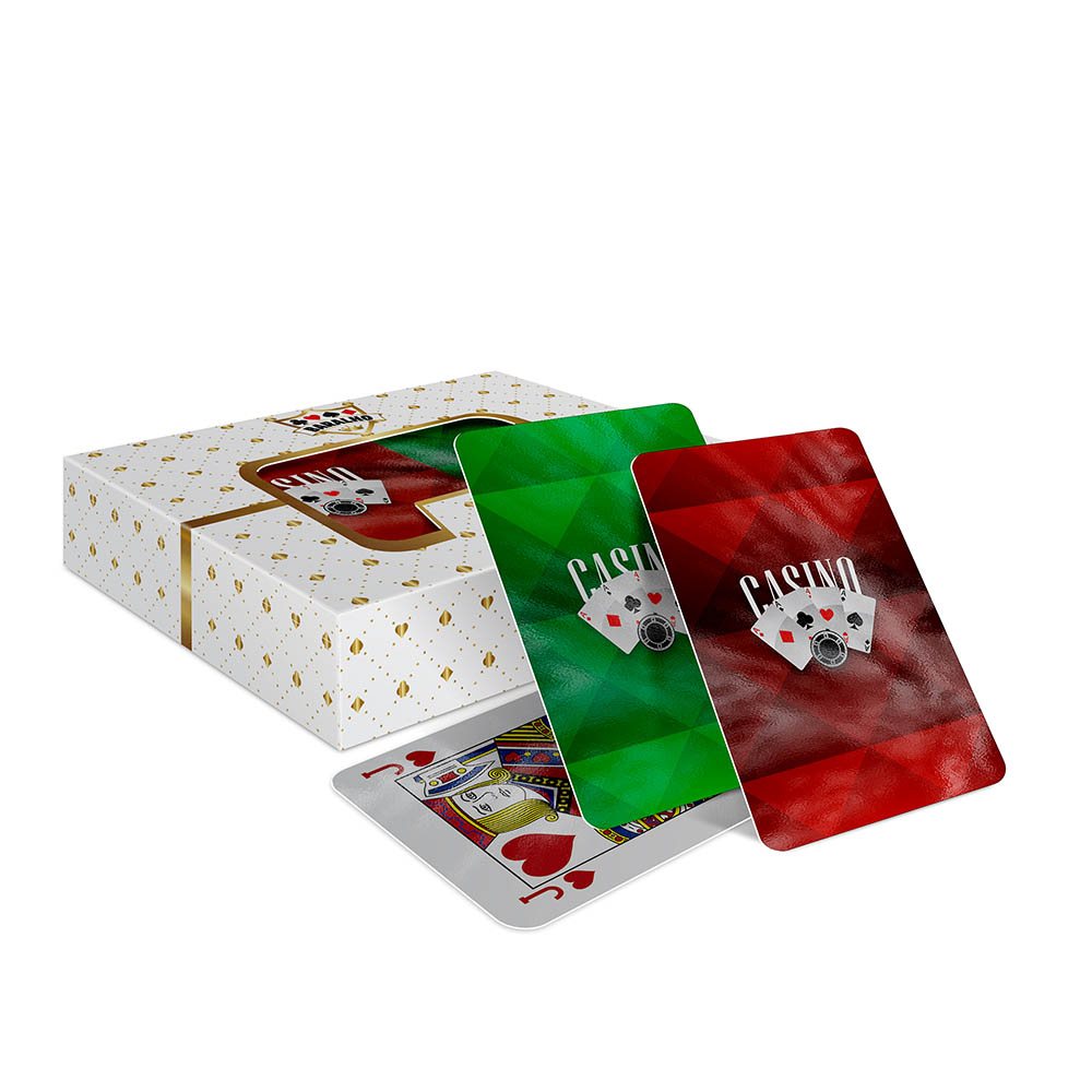 [BDCP4AB] Baralhos — Baralho duplo 108 cartas — Baralho com caixa padrão (Couche 250g com laminacao brilho · Impressão 4×4 · 25 un. · 59 x 90 · BDCP4AB)