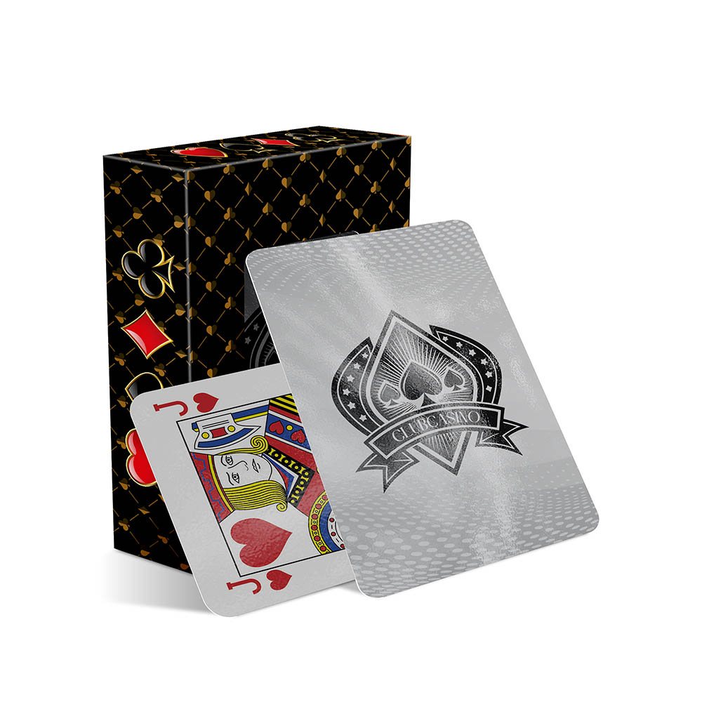 [BSCP4AB] Baralhos — Baralho simples 54 cartas — Baralho com caixa padrão (Couche 250g com laminacao brilho · Impressão 4×4 · 25 un. · 59 x 90 · BSCP4AB)