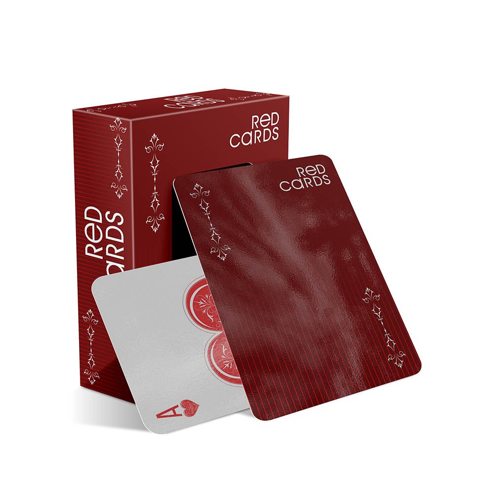 [BCPD13AB] Baralhos — Baralho simples 54 cartas — Baralho com cartas personalizadas (Couche 250g com laminacao brilho · Impressão 4×4 · 25 un. · 59 x 90 · BCPD13AB)