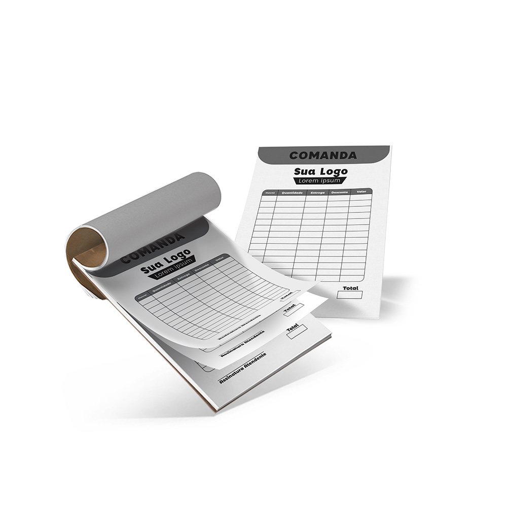 [AP257] Blocos e taloes — 25 folhas — AP 75g — 25x1 (105x150mm · Impressão 1×0 · 125 un. · AP257)