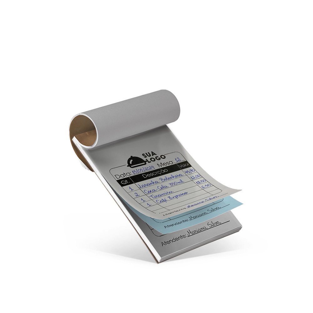 [AC3566] Blocos e taloes — 50 folhas — Autocopiativo 56g (50x3 · 105x150mm · Impressão 1×0 · 150 un. · AC3566)