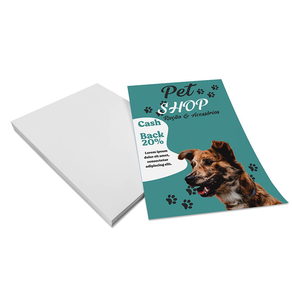 [PD849] Panfletos flyers e folhetos — Couche 115g — Sem verniz — 150x200mm (Impressão 4×0 · 100 un. · 150 x 200 · PD849)
