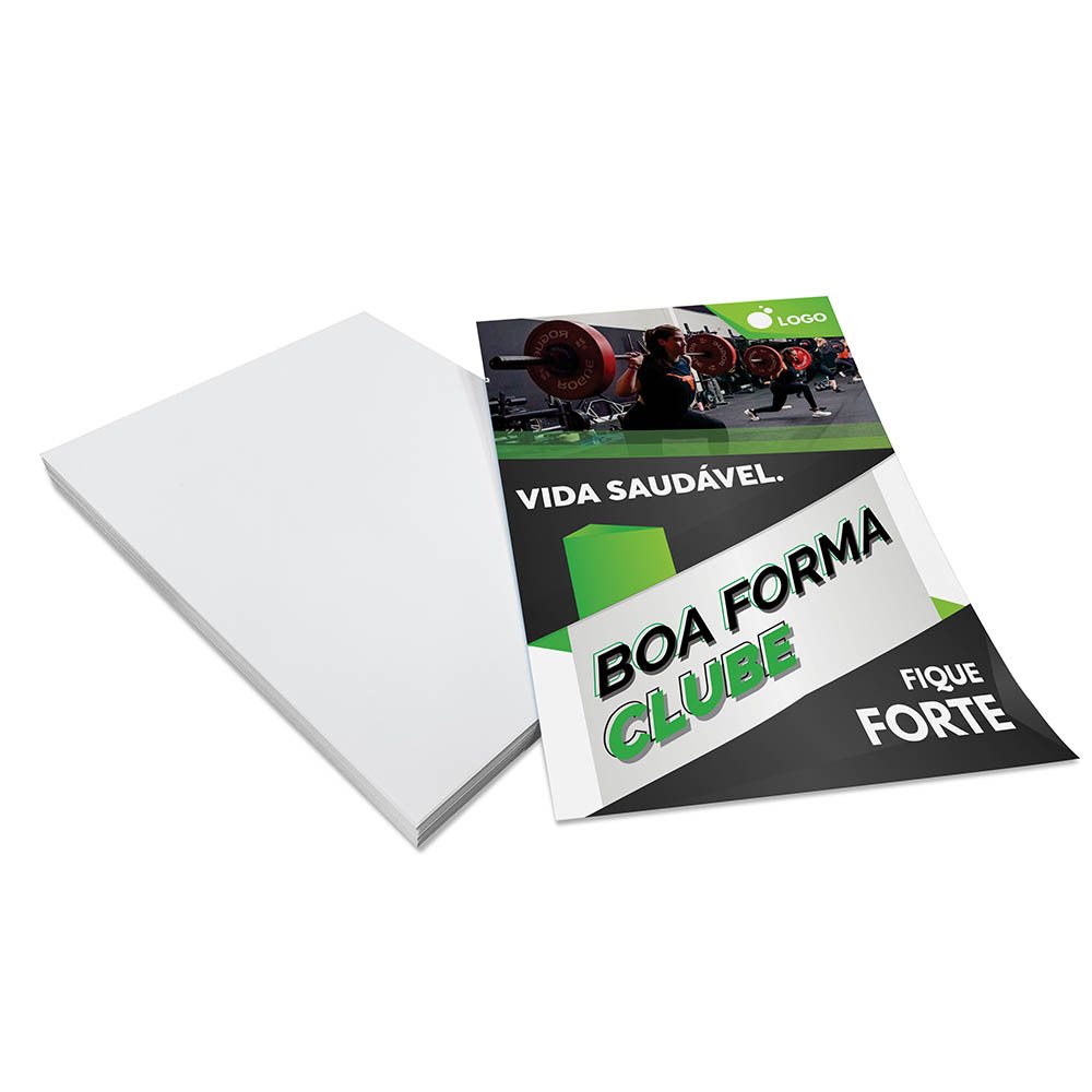 [PAN11501C1] Panfletos flyers e folhetos — Couche 115g — Sem verniz — 300x400mm (Impressão 4×0 · 100 un. · 300 x 400 · PAN11501C1)