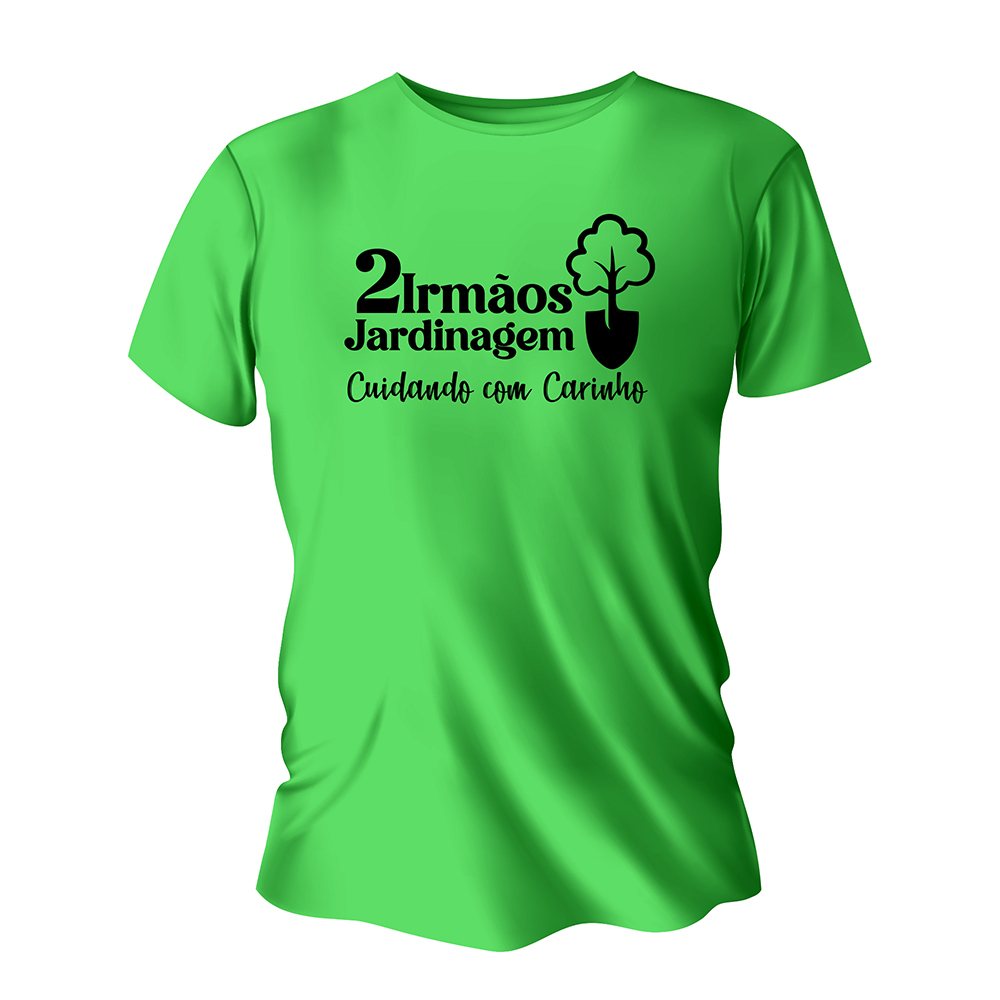 [SCAP043] Linha vestuário — Camisas agasalhos e jaquetas — Camisas — Modelo tradicional — Algodao — Impressão silk — Tamanho a4 210x300mm — Camisa verde limao (Impressão 1×0 · 10 un. · 210 x 300 · SCAP043)