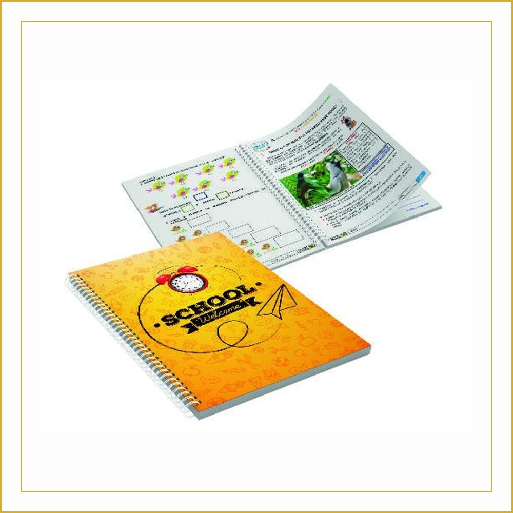 Agendas, Cadernos E Apostilas — CADERNETA- CAPA MALEÁVEL COUCHÊ 250G - WIRE O - MIOLO AP 75G - 150g — 150 x 210 — Cor 4X0 (10 unids.)