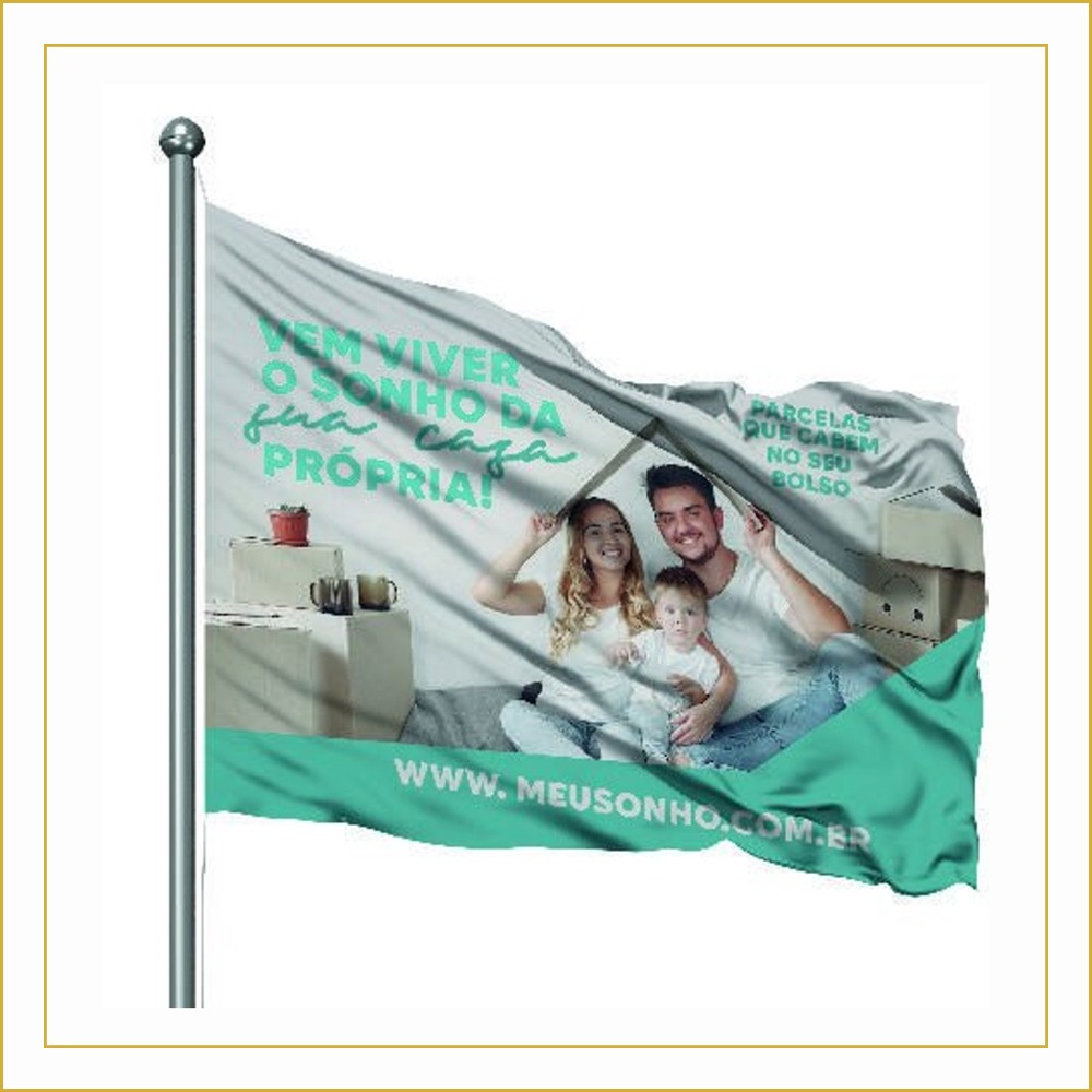 Bandeiras — TECIDO ELASTANO - 10g — 350 x 450 — Cor 4X0 (50 unids.)