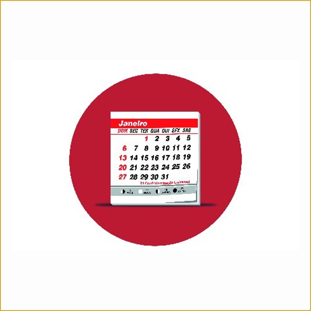 Calendários E Folhinhas 2027 — RECICLATO - CAL. SIMPLES - 240g — 65 x 95 — Cor 4X4