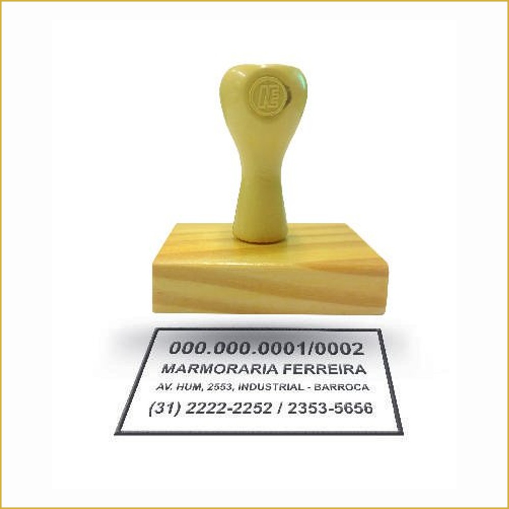 Carimbos — CARIMBO AUTOMÁTICO - POWER - GENC - 10g — 47 x 18 — Cor 1X0