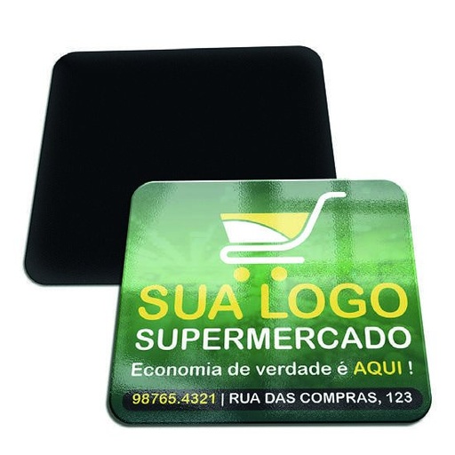 Ímãs De Geladeira — ADESIVO BOPP BRANCO - 120g — 51 x 46 — Cor 4X0